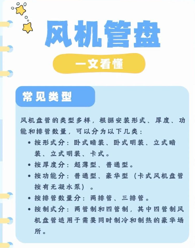 盘管风机关键注意事项与保养建议